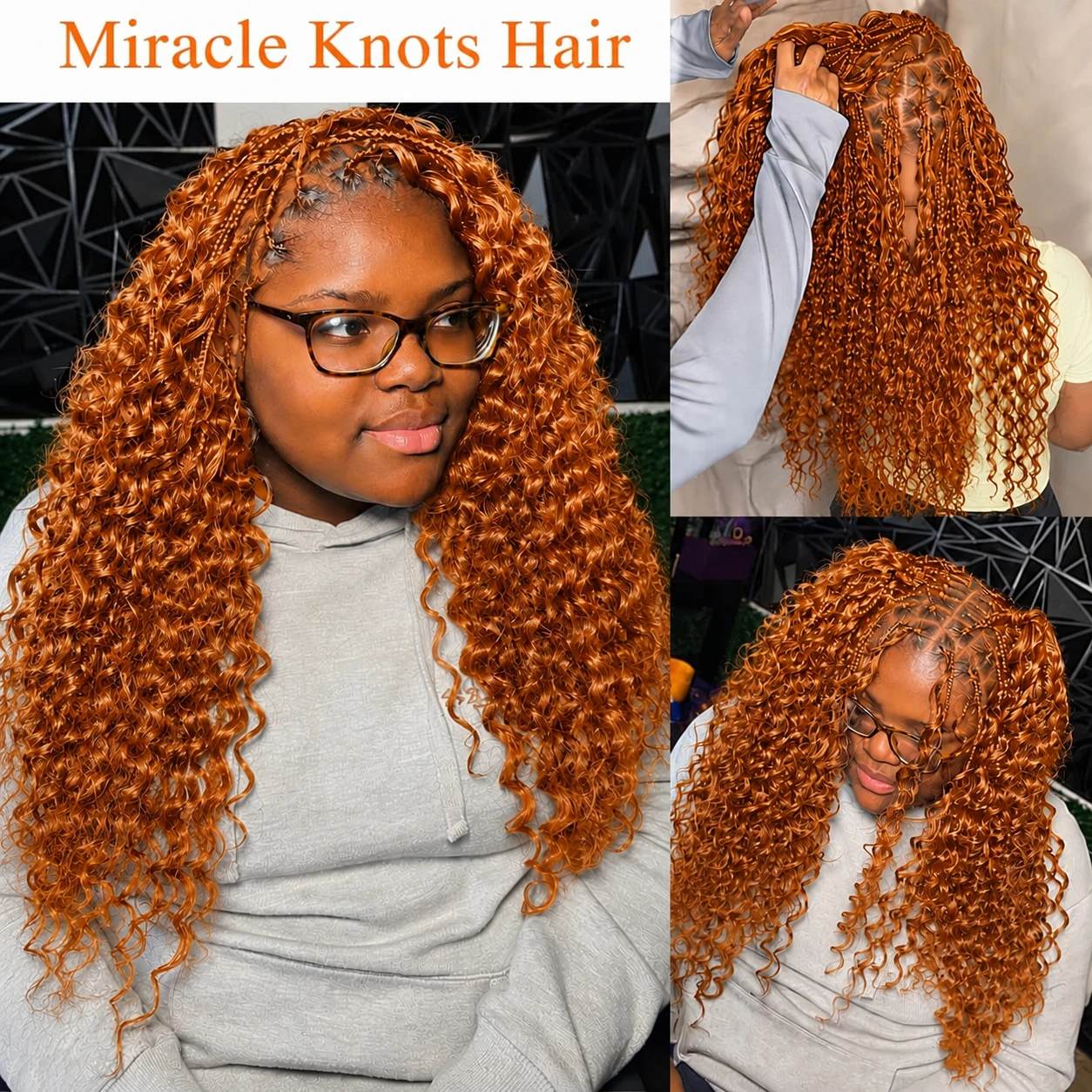 Zencefil Turuncusu Derin Dalga - Crochet Braiding Hair incelemesi ve fiyatı