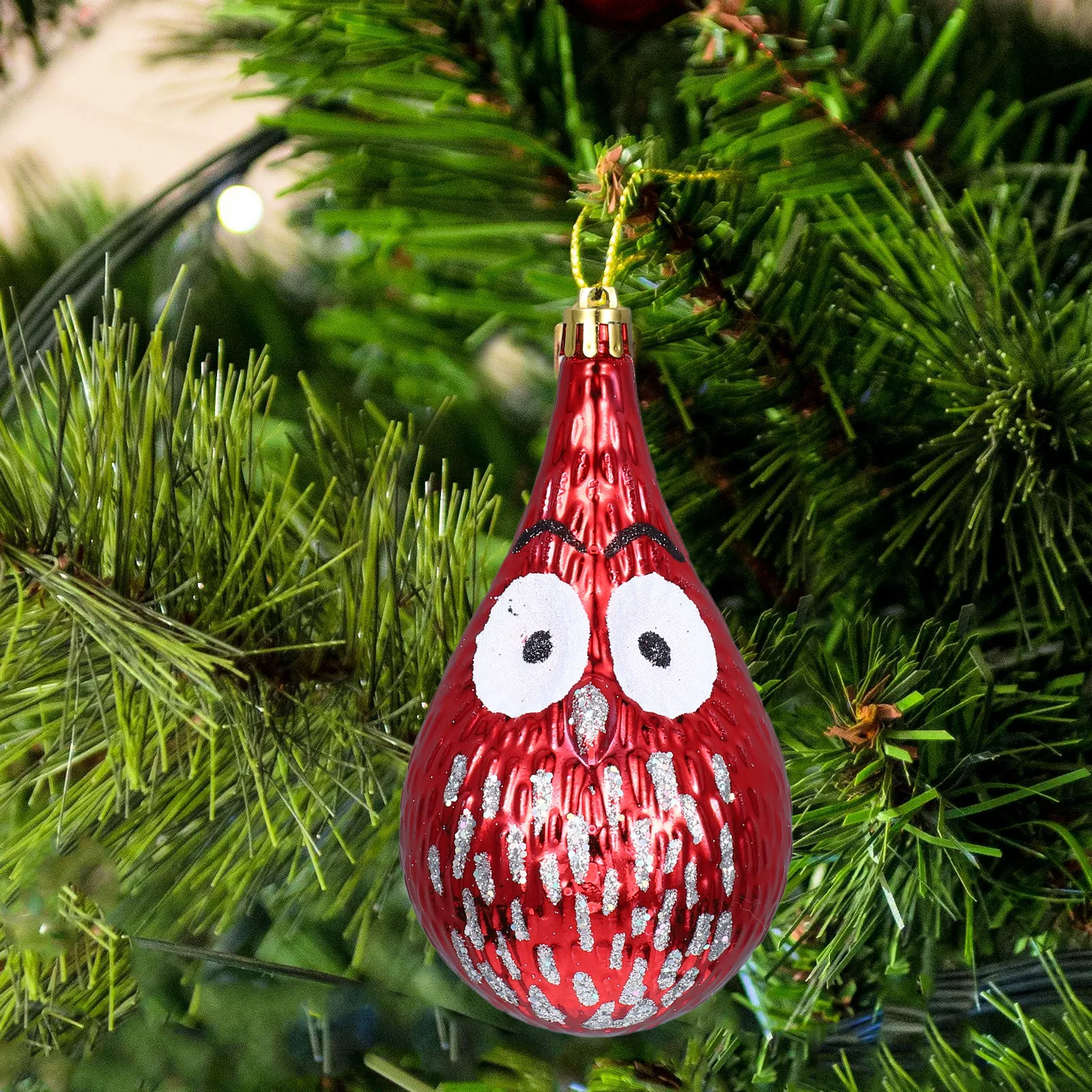 

2Pcs Owl Hanging Ornament Christmas Tree Decorations Creative Xmas Pendant for Holiday Party Home Hotel Shopping Mall Decoration