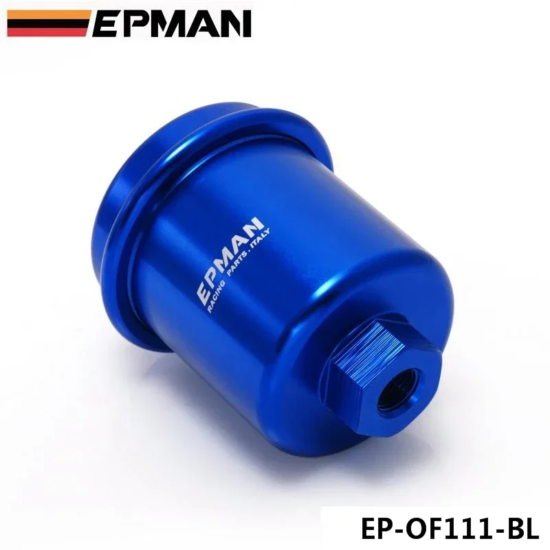 EPMAN Sport Universal Jdm Aluminum High Flow Performance Fuel Filter Washable EP-OF111