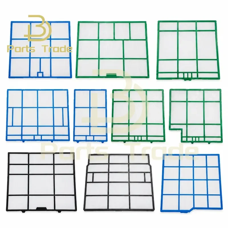 Air Conditioner Filter Dust Screen Parts for MITSUBISHI 31.5x33.5 35 29.5 33.2 33 32CM 33x32 34x35 40x20.5CM Replacement