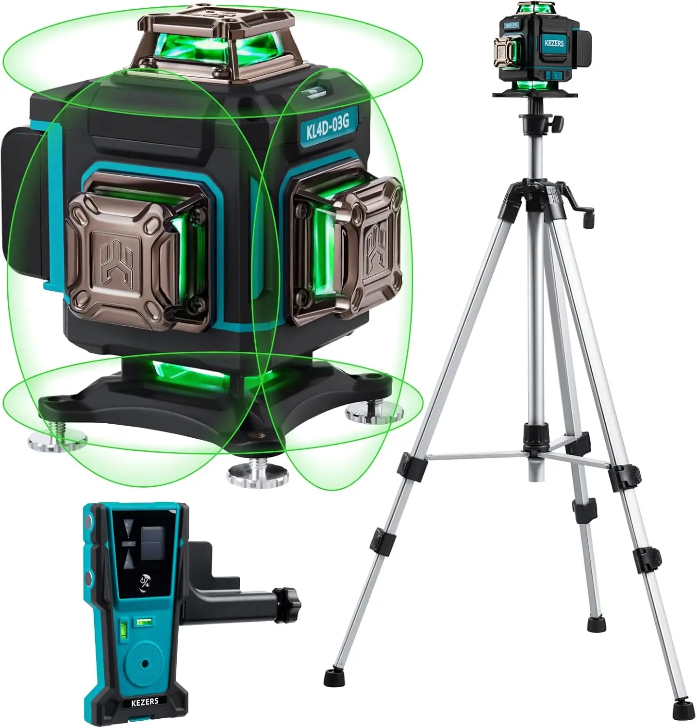 

Набор лазерных нивелиров 4x360 с самовыравниванием, штативом, приемником, пультом ДУ и сенсорным экраном для строительства и домашнего использования