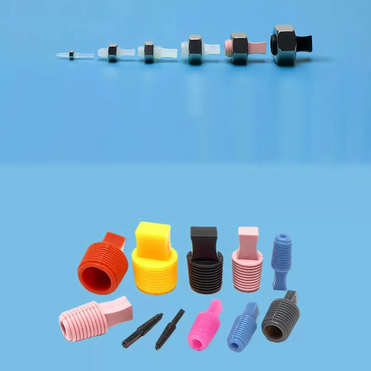 Paint Spray Powder Electroplating Shielding High-Temperature Resistant Conical Threaded Hole Plug