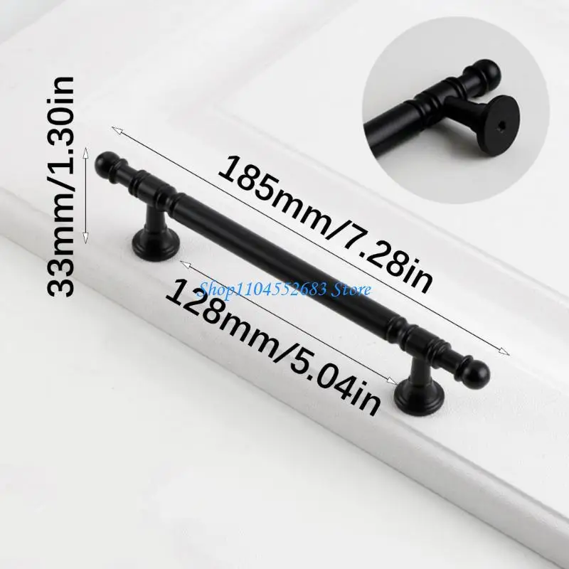 

Y6GD 2Pcs Zinc Alloy Knob Drawer Pulls Furniture Handle for Cupboard Wardrobe