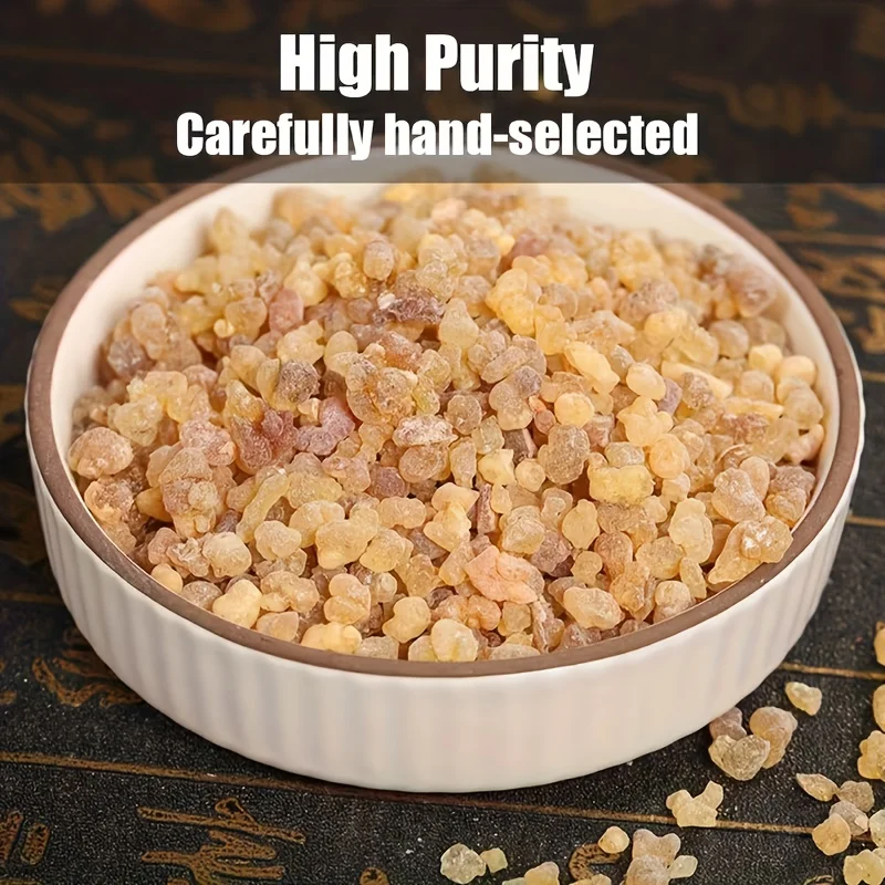 50G/100G High-Quality Frankincense Resin, Packed in a High-Sealing Kraft Bag, Church Incense, Air Purifying Laban, Psychological Relaxation, Meditation, Crystal Purification, Pure Natural Aromatic Relaxation, for Spiritual Purification, Christmas, Eid Celebrations 4
