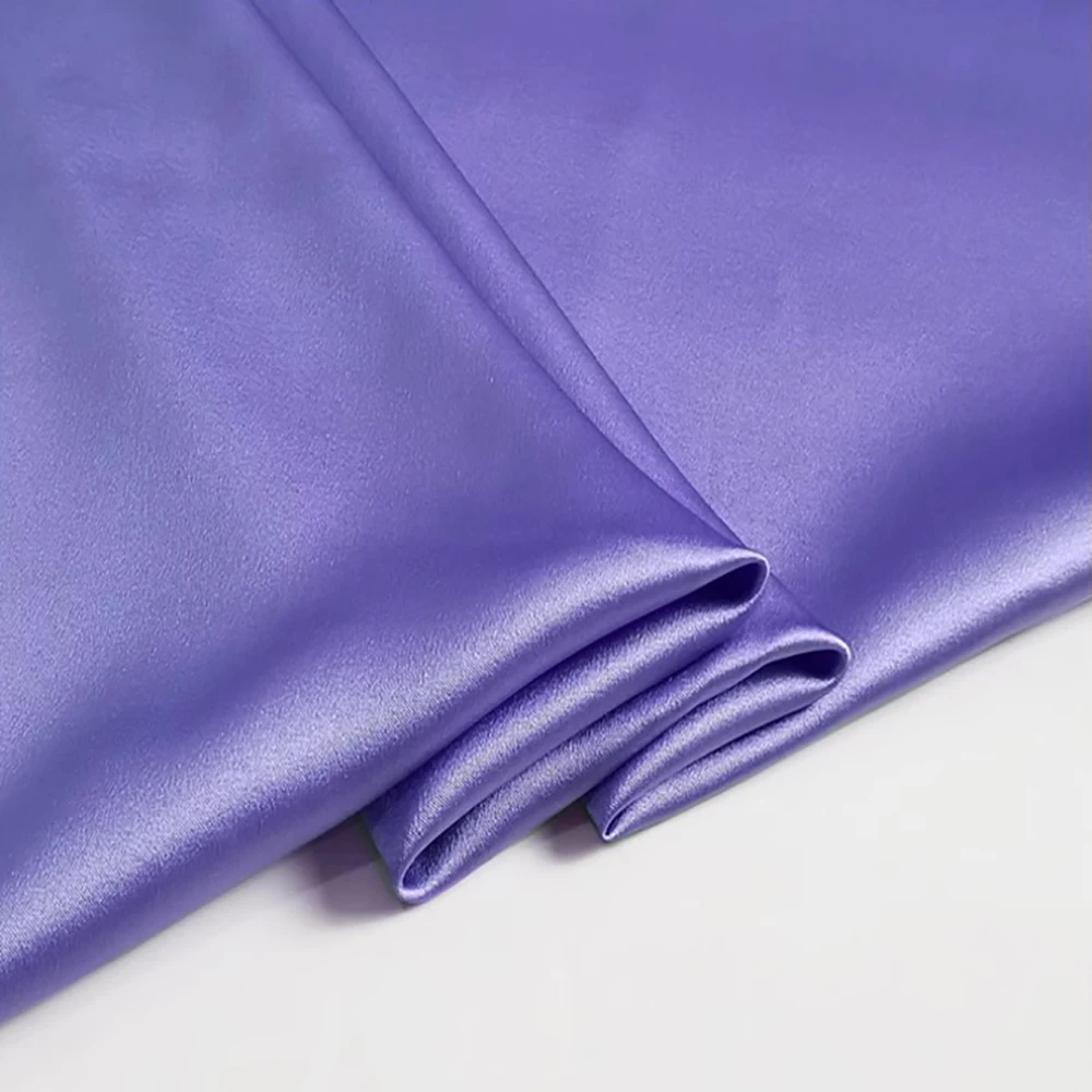 100% Silk Stretch Satin Fabric 19momme Width 55