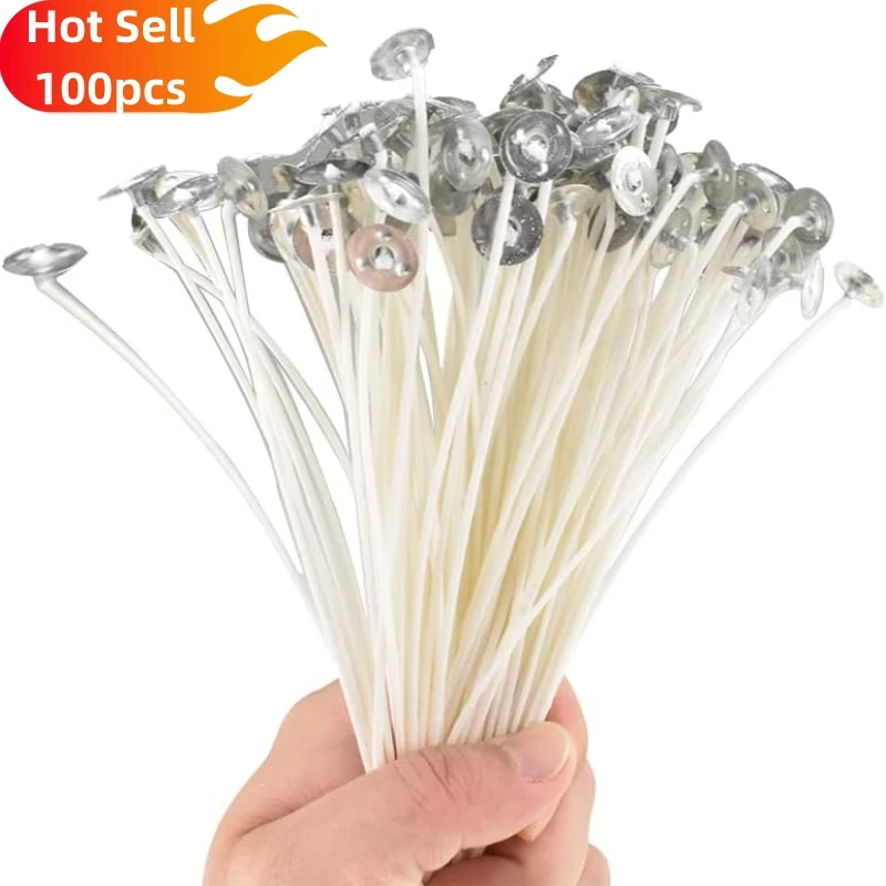 Neue 100 TEILE/LOS 8 9 10 11 12 cm Kerze Dochte Kerze, Der ungiftig Langlebig Niedrigen Rauch Baumwolle Kern DIY Kerze Materialien Kerzenwick