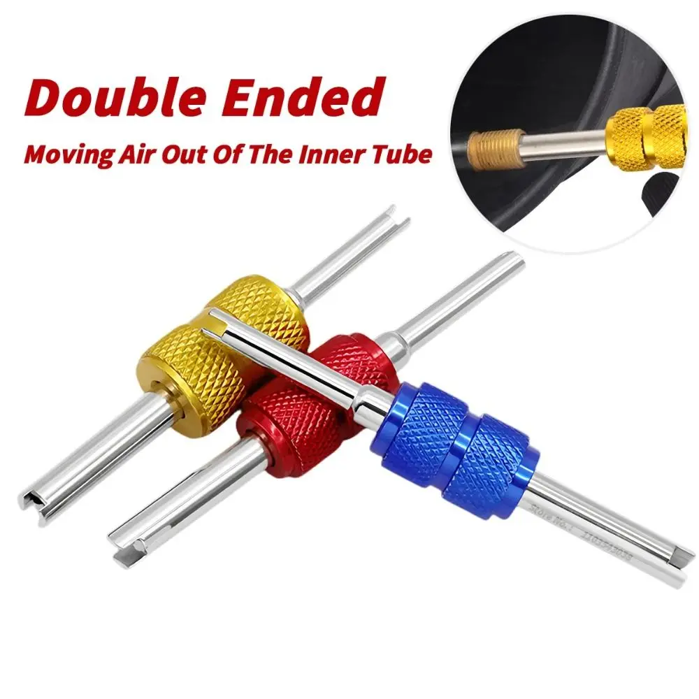 4Pcs Universal Tire Valve Core Stems Remover Repair Tool Car Accessories Tire Remover Aluminum Alloy Multi-color