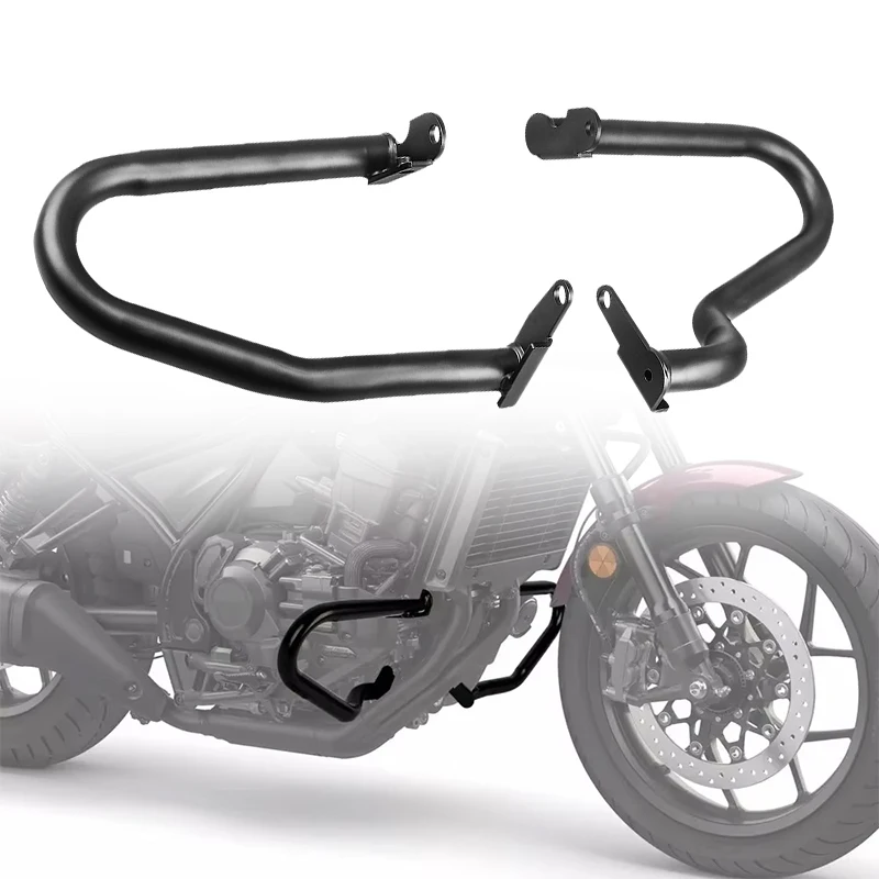 

Black Motorcycle Engine Guard Crash Bar Bumper Protector For Honda CMX1100 Rebel CMX 1100 DCT 2021-2024