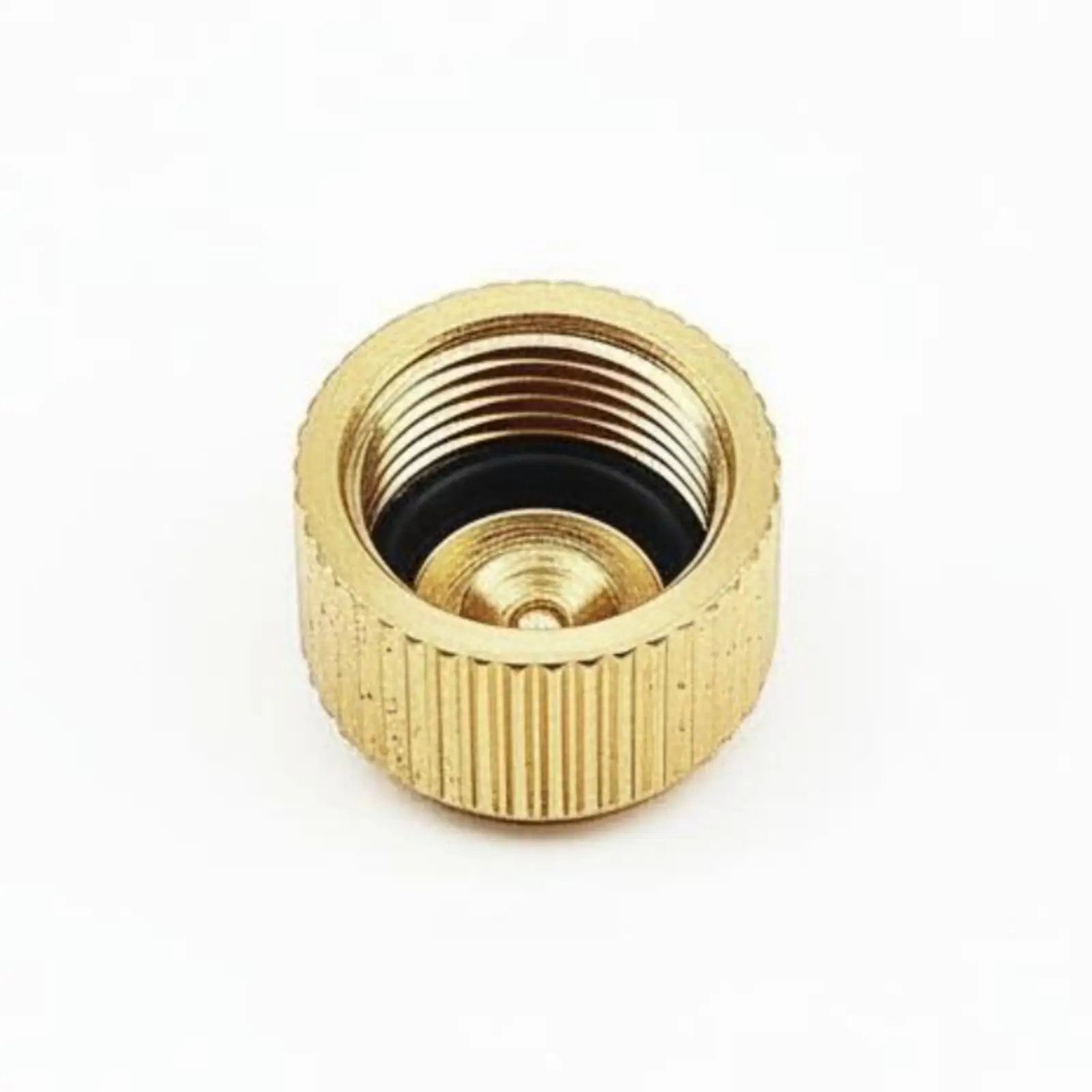 Gas Canister Stopper Cap Knurled Grip Gas Canister Seal Cap Copper