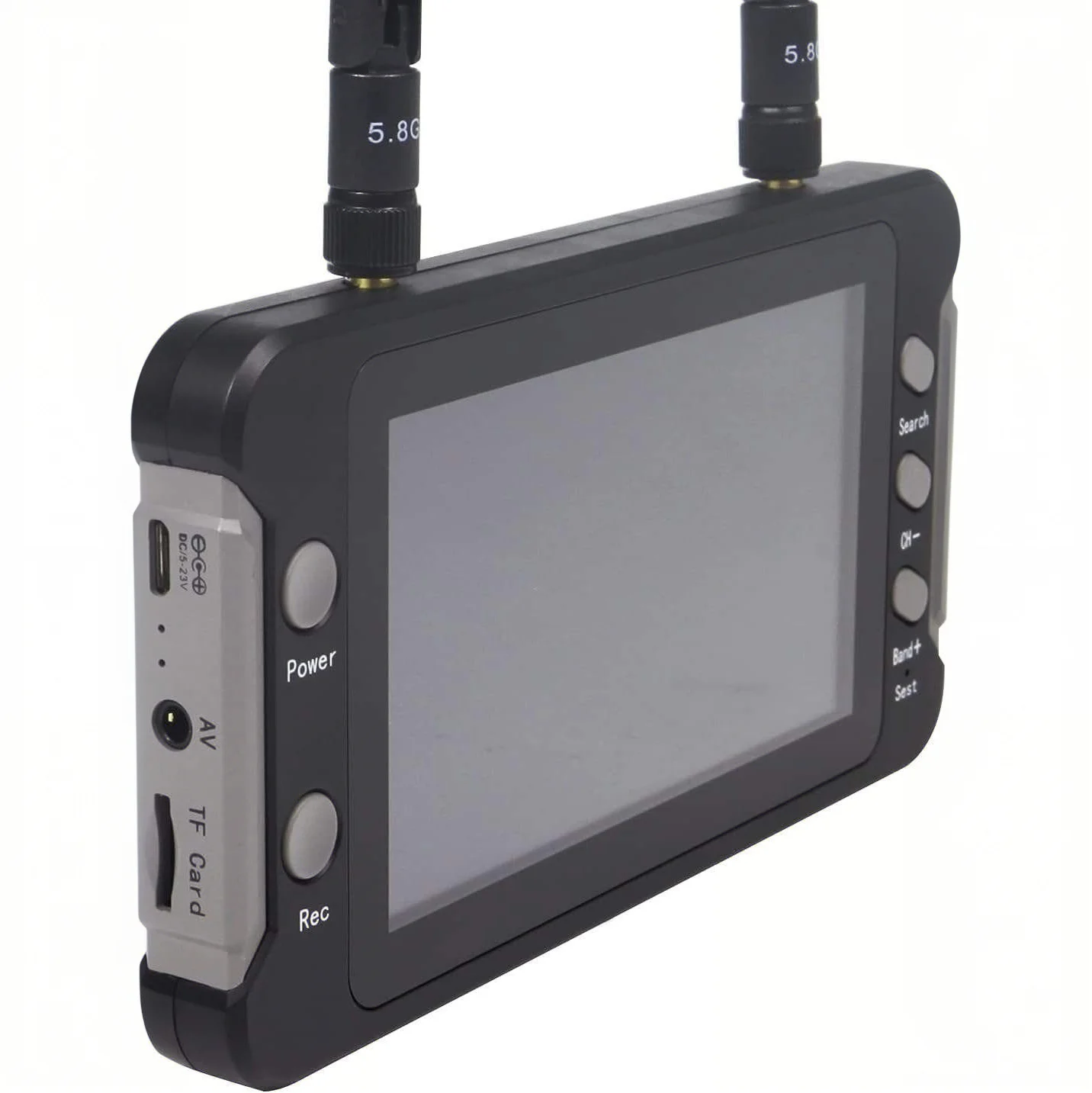 

4.3 Inch 5.8G FPV Monitor 40CH 16:9 NTSC/PAL Built-in 1200mAh Battery 5-23V Input Low Latency DVR Function Drones Accessories