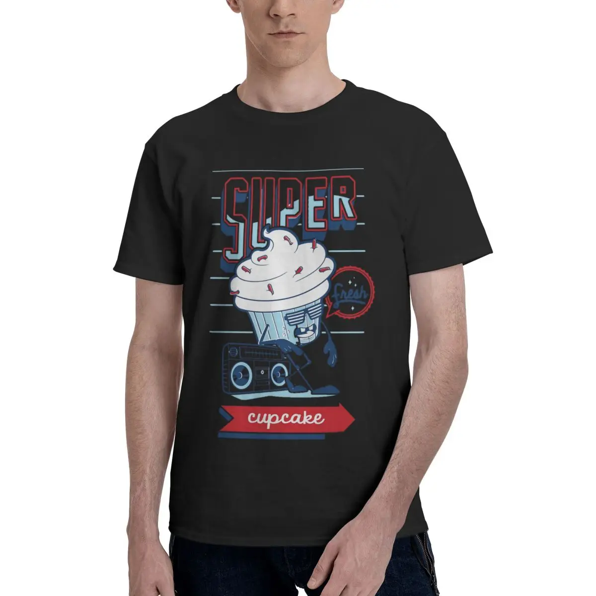 High Quality SUPER FRESH CUPCAKE Classic Comfortable and easy to deform Shirt