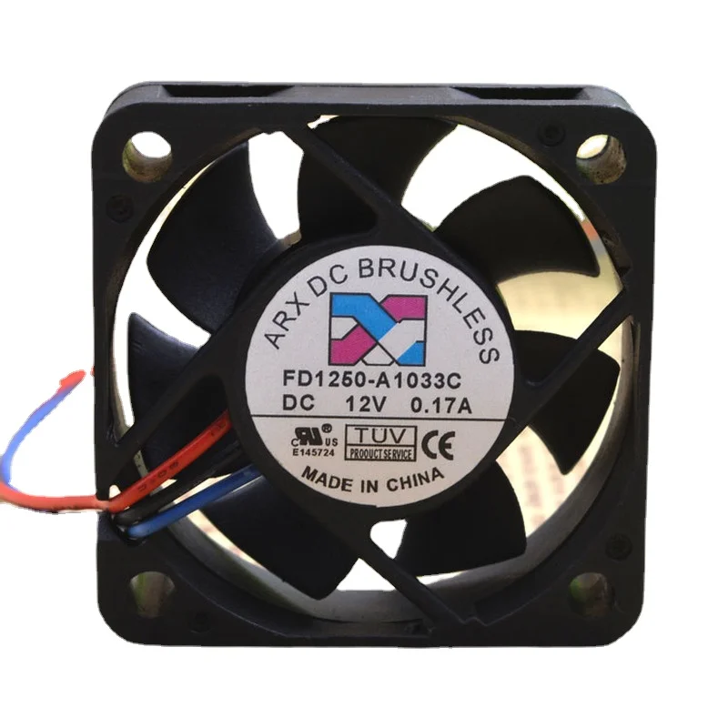 

SSEA New Fan ARX FD1250-A1033C 5CM Fan DC12V 0.12A 5015 Cooling Fan 50*50*15mm