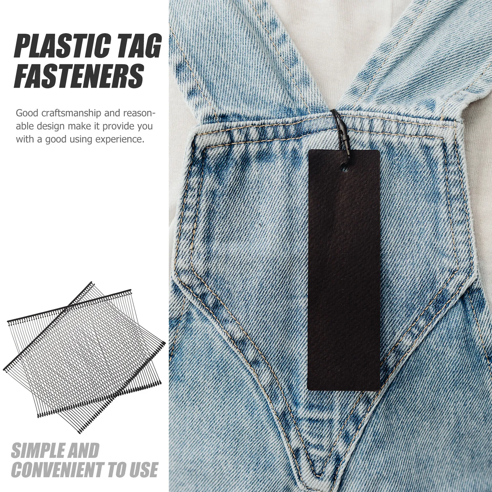 

10000 шт. пластиковых креплений-фиксаторов для ценников (для одежды, носков, полотенец, детской одежды, обуви, упаковочных материалов)