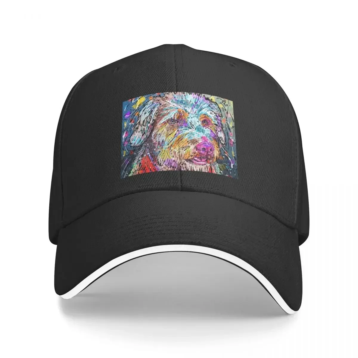 

Doodle Dog in Full Color Baseball Cap Trucker Cap Brand Man cap Elegant Women's Hats Men's
