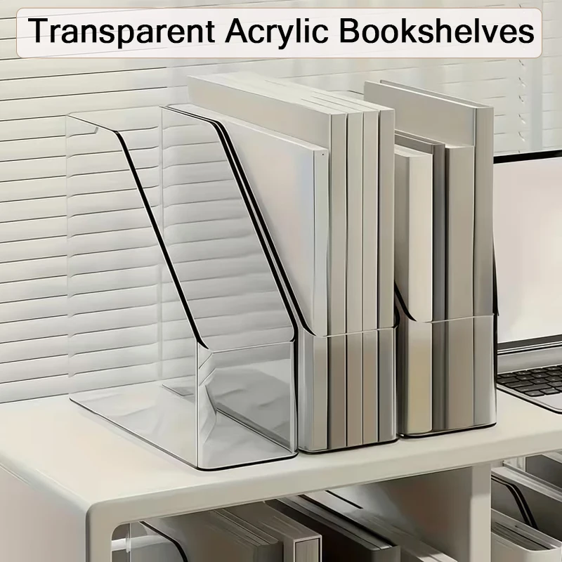 

1/2pcs Large CapacityDesktop Organizer Box,Multifunctional Office Supply Storage Rack,Space-Saving Bookshelf /organizer Box