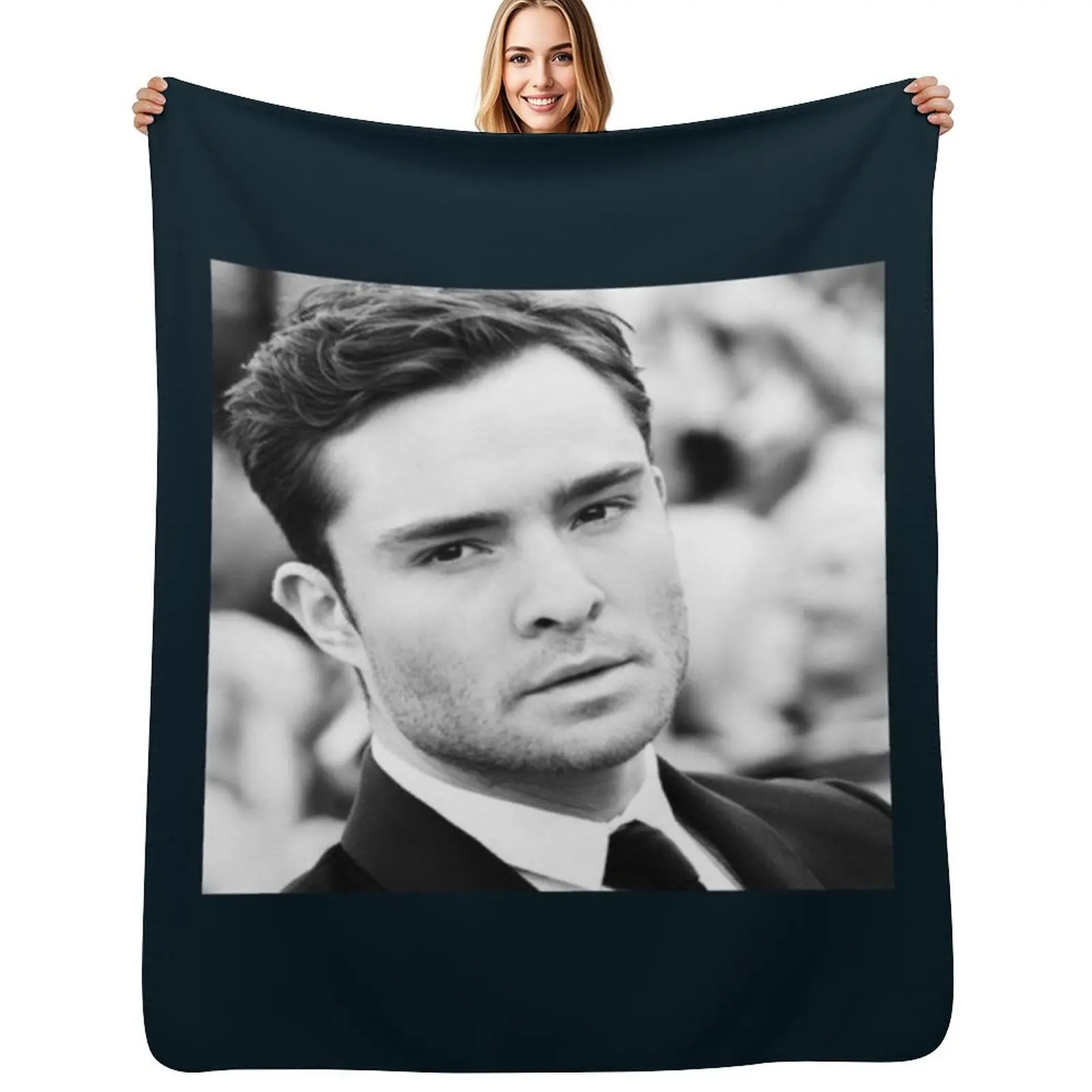 

Ed Westwick Throw Blanket Stain Resistant Cozy Warm Blanket