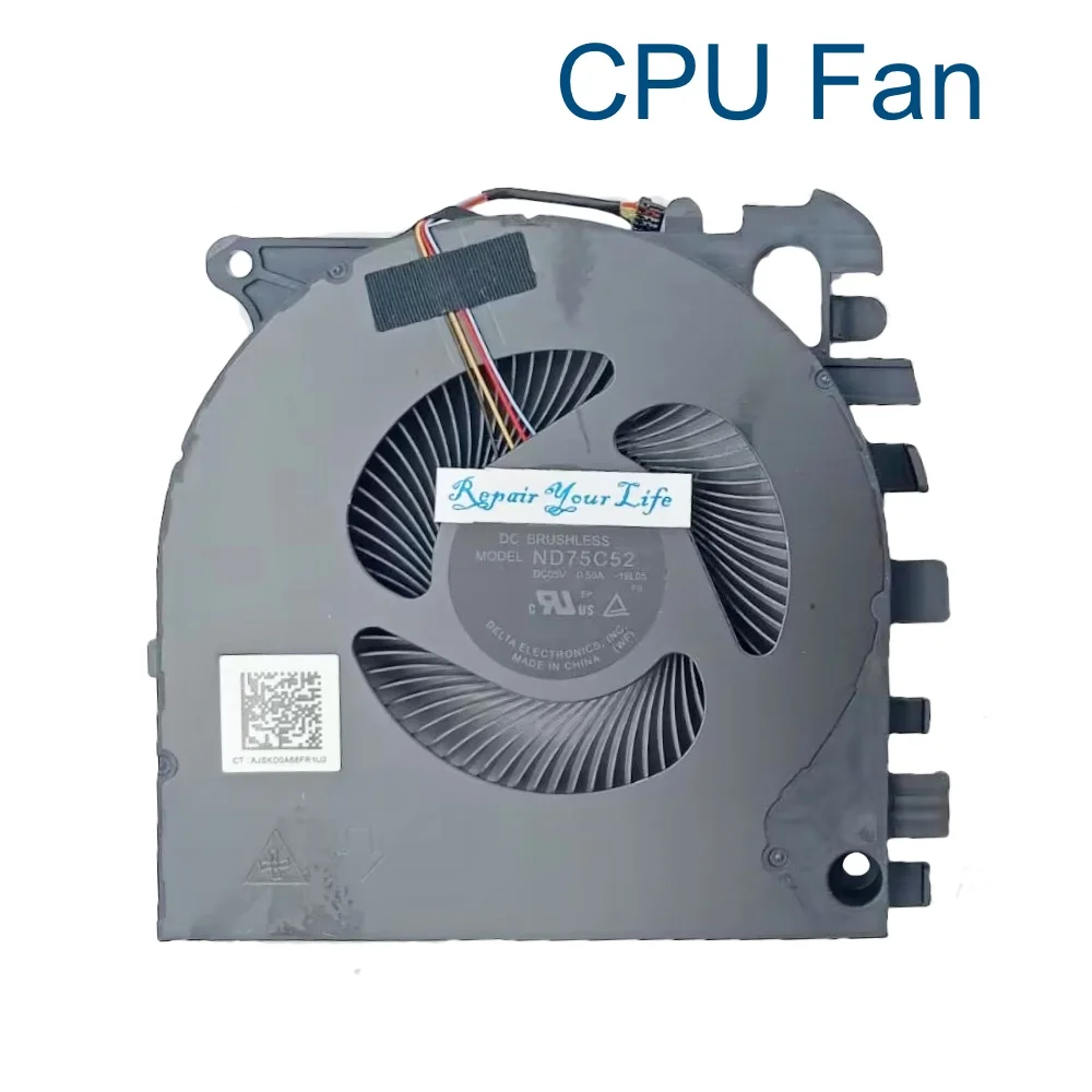 Imagem -03 - Ventilador de Refrigeração Portátil para hp Zbook Fury 15 g7 g8 Estação de Trabalho Móvel Notebook Cpu Gpu Cooler Nd75c52 19l05 Nd75c53 -19l06 M17046