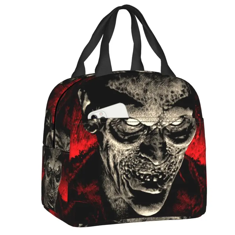 The Evil Dead Resuable Lunch Boxes Supernatural Horror Film Cooler Thermal Food Insulated Lunch Bag School Children