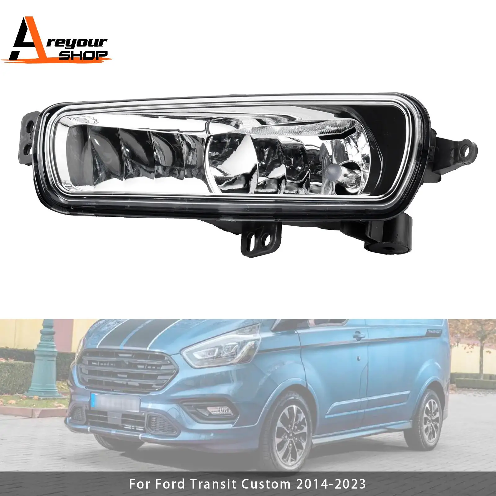 

1 Pcs Front Left Fog Light Lamps With Bulbs for Ford Transit Custom 2014 2015 2016 2018 2019 2020 2021 2022 2023