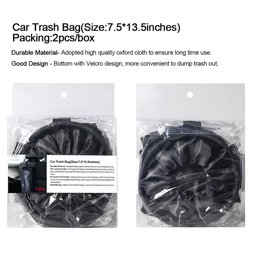 Poubelle de voiture Portable, sac poubelle pliable Pop-Up pour voiture, corbeille à déchets étanche, organisateur de déchets de voiture