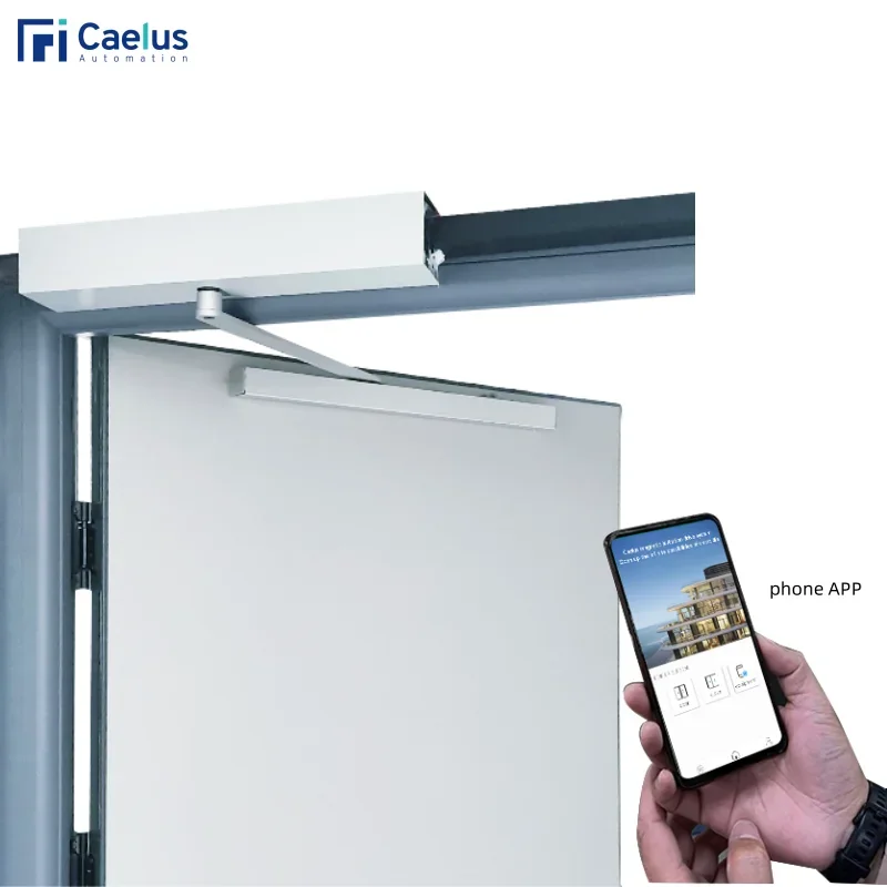 2026 Smarter Low Energy Silent Smooth 90kg 250kg Double Door Concealed Automatic Swing Auto Sensor Glass Door System Operator Op