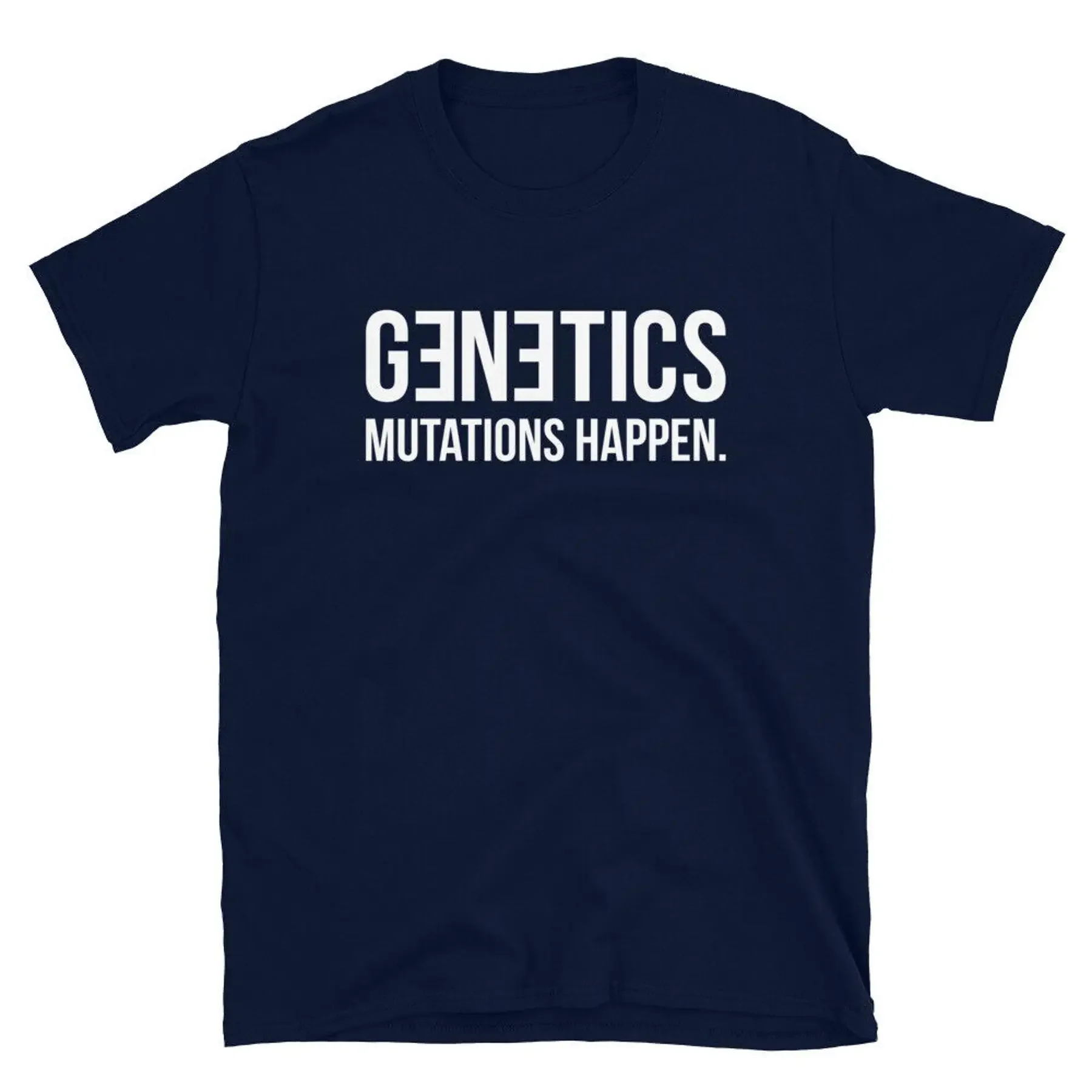 Genetics Mutations Happen Science Lab Research Short Sleeve Unisex T Shirt