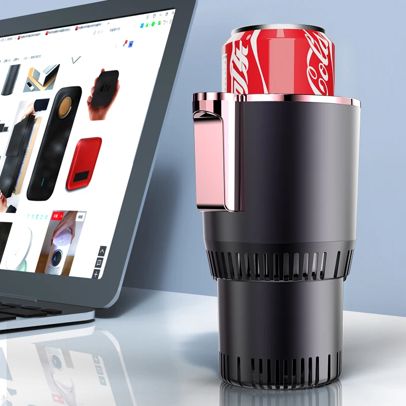 Travel Hot Cold Mug Heating Freeze Cooling Cup Smart Coffee Warmer Cooler Electric Car Holder Mug for Car