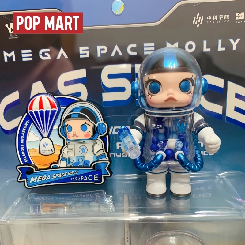 

Новая коллекционная фигурка Pop Mart Mega Space Molly 100% Cas Space Astronaut, настольное украшение, подарок для коллекционеров игрушек