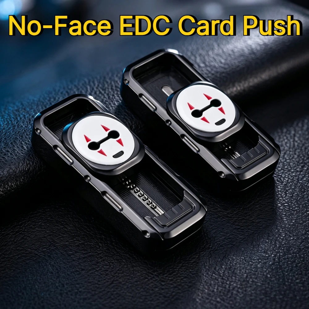 SJYEDC No Face Magnetic Mechanical Aluminum Alloy Dense Tracks Buckyball Vibrating Fingertip Push Card Stress Relief Toy