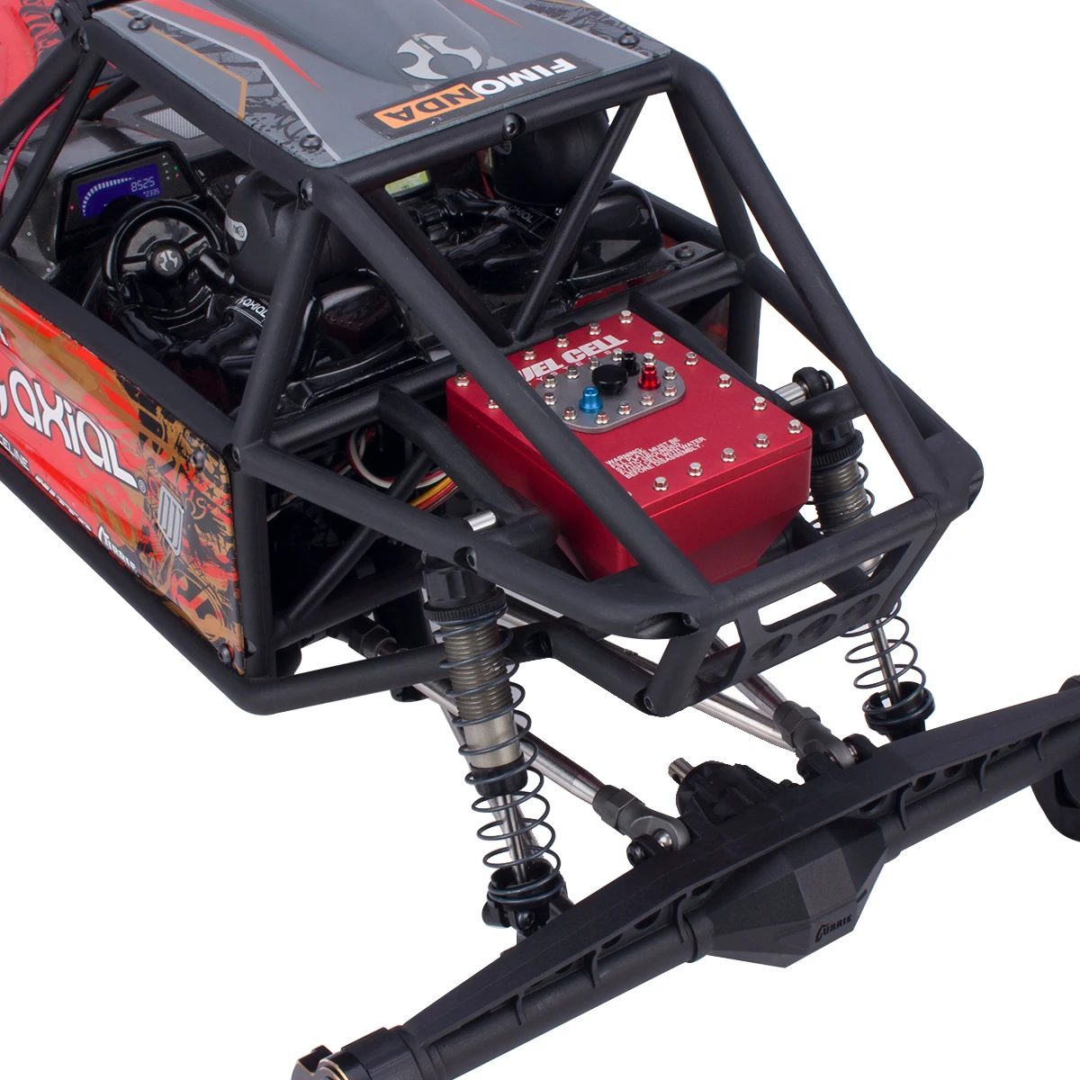 Aluminium 1/10 Schaal Brandstofcel Ontvanger Box RC Vrachtwagens Extreem Realistische Brandstoftank Radio Box voor Axiale Capra 1.9UTB Chassis Deel