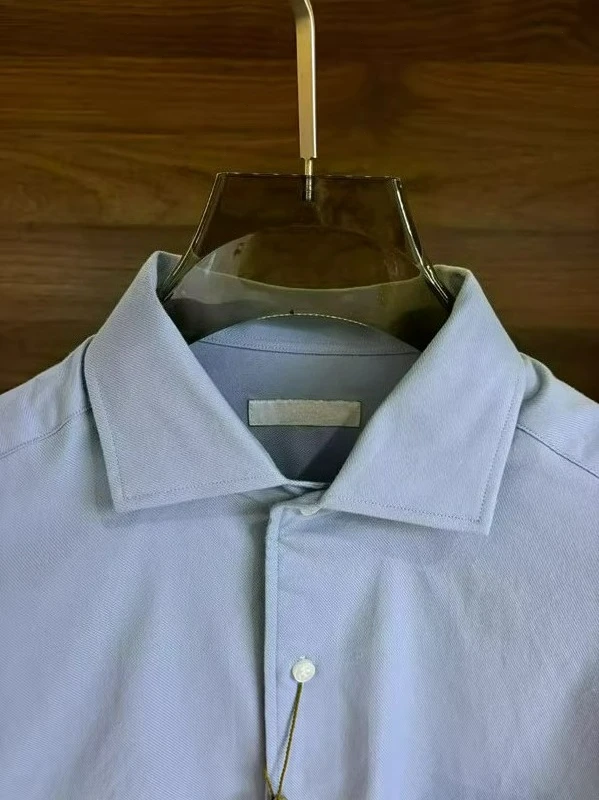 

Italian LP old money style 25 spring and autumn bottom grinding plush business casual long-sleeved shirt