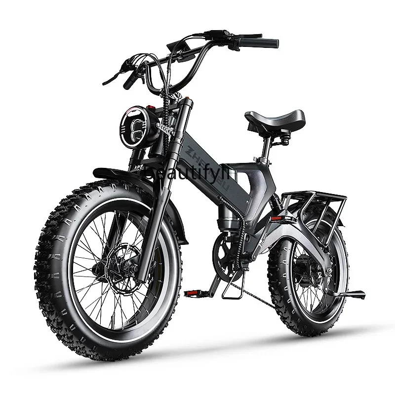 New National Standard Folding Electric Vehicle Adult Torque Sensing Electric Power Mountain Bike