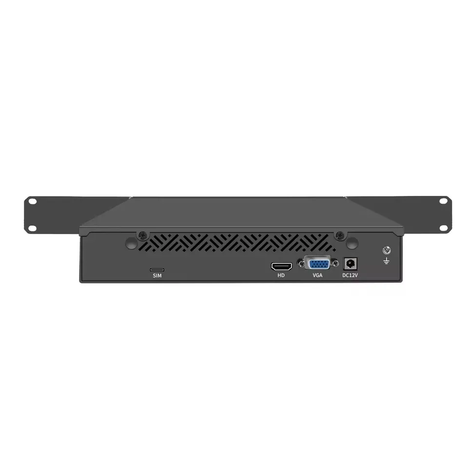 Topton 1U 9.5 Inch Rack-mounted Firewall Appliance Mini PC Intel N100 4*/2*10G SFP 4xi226-V 2.5G Gateway Network Security Server