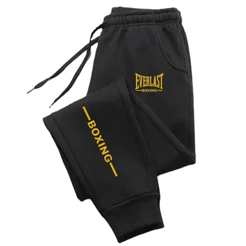 Pantalones estampados para hombre EVERLAST, pantalones para correr para hombre y mujer, pantalones de chándal, pantalones deportivos informales, pantalones transpirables para gimnasio y Fitness