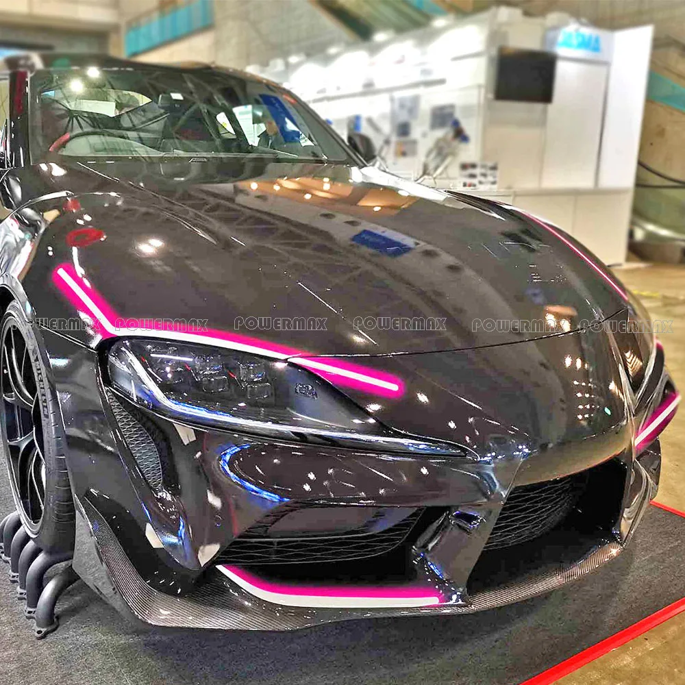 Toyota Supra A90 A91MKV Carbon Fiber TRD Style Bodykit New Upgrade Front Lip Side Skirts Rear Spoiler Spats