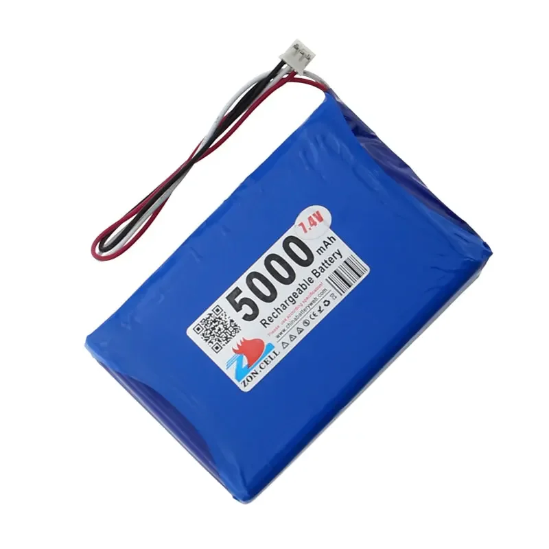 CIS core 5000mAh polymer lithium battery 7.4V microphone DVD EVD without adding 606090