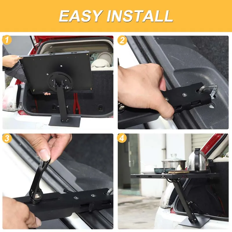 1 szt. zestaw ze stali węglowej, czarny, do Fiata 500 2009-2015, przedłużka zamka klapy bagażnika, mała płyta stołka, akcesoria do modyfikacji samochodu