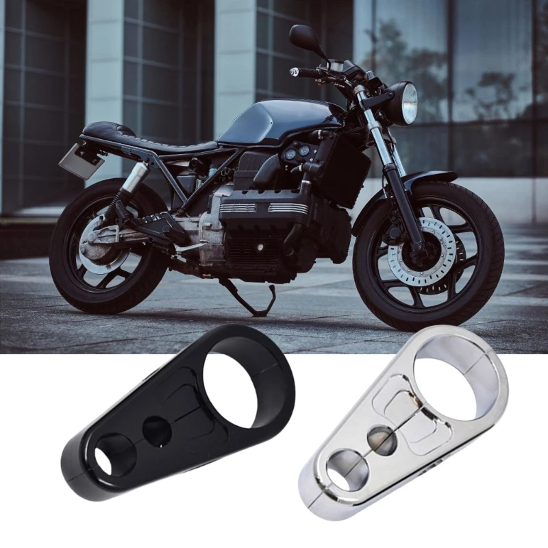

Motorcycle Handlebar Mount Throttle Clutch Cable Brake Line Fixed Clips 25mm Handlebar Double Hole Clutch Cable Clamp D7YA