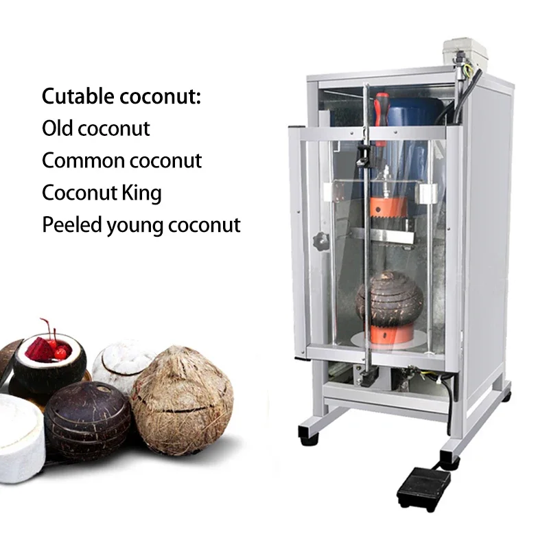 Fully Automatic Coconut Machine FC-YZQ7 Commercial  Lid Cutting Coconut Machine Electric Coconut Shelling Machine