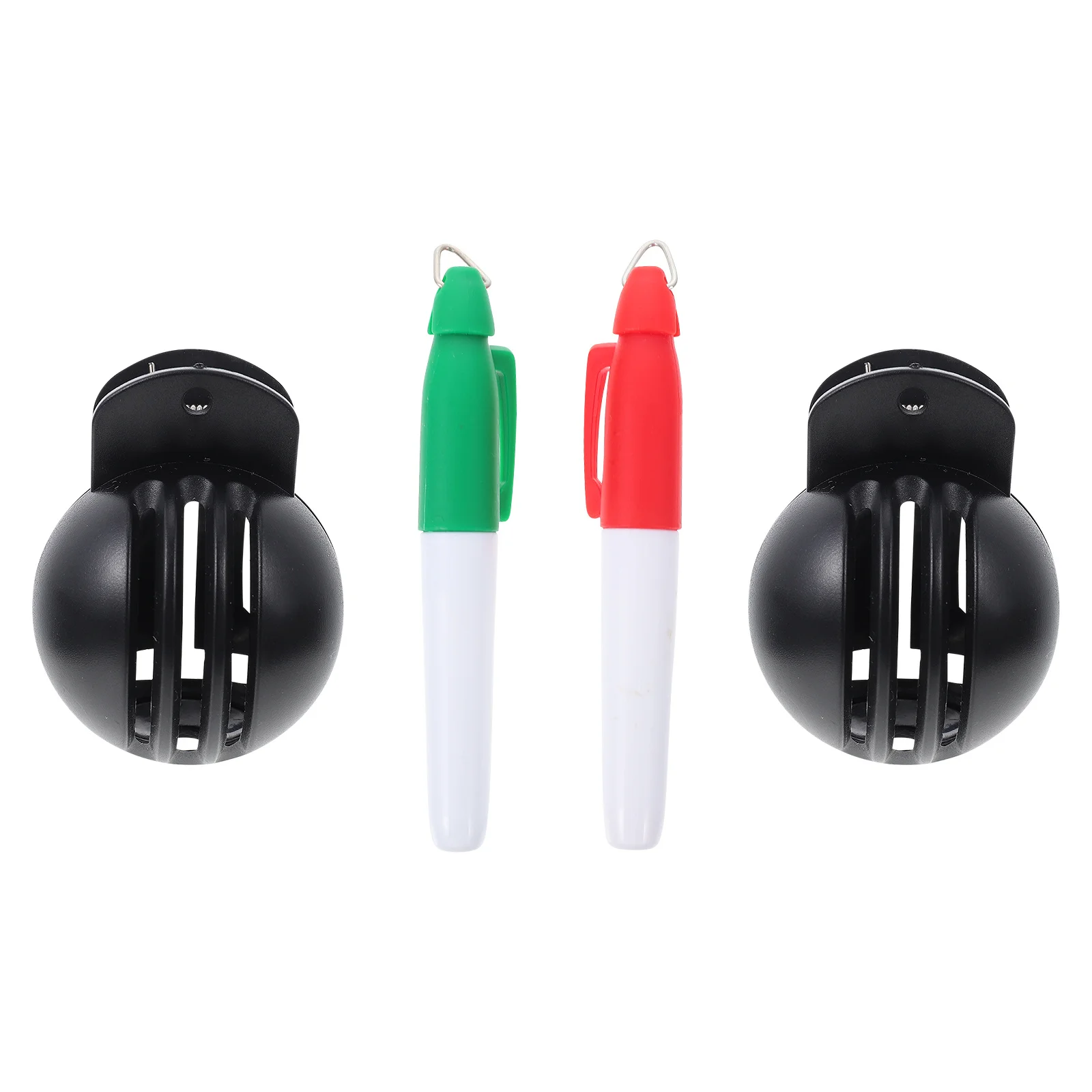

1Set Manual Golf Alignment Device Strong ABS Construction Long-Lasting Ball Liner for Marking Reverse Side with Pen Convenient