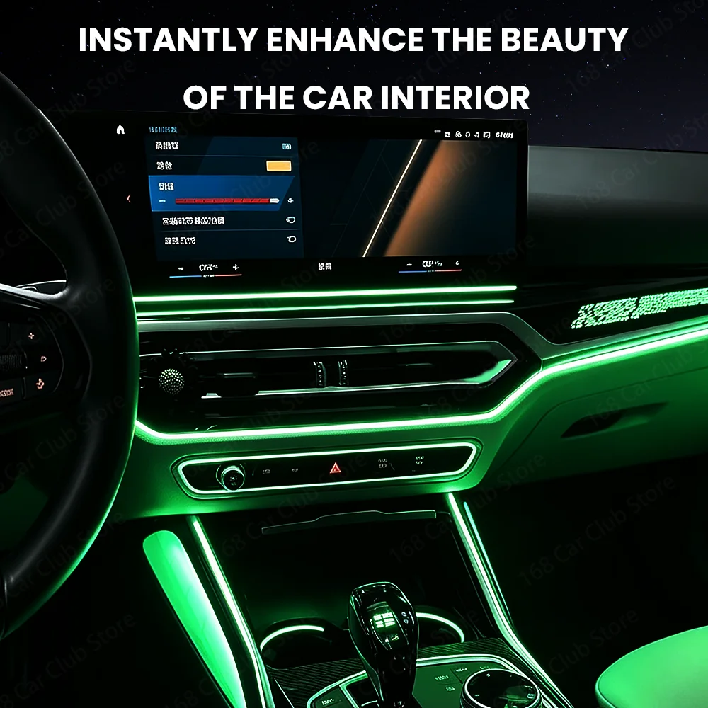 LED 11 Color Ambient Light Central Control Console Button Rack Ambient Light For BMW G20 G22 G26 X5 X6 X7 G05 G06 G07 Car 6