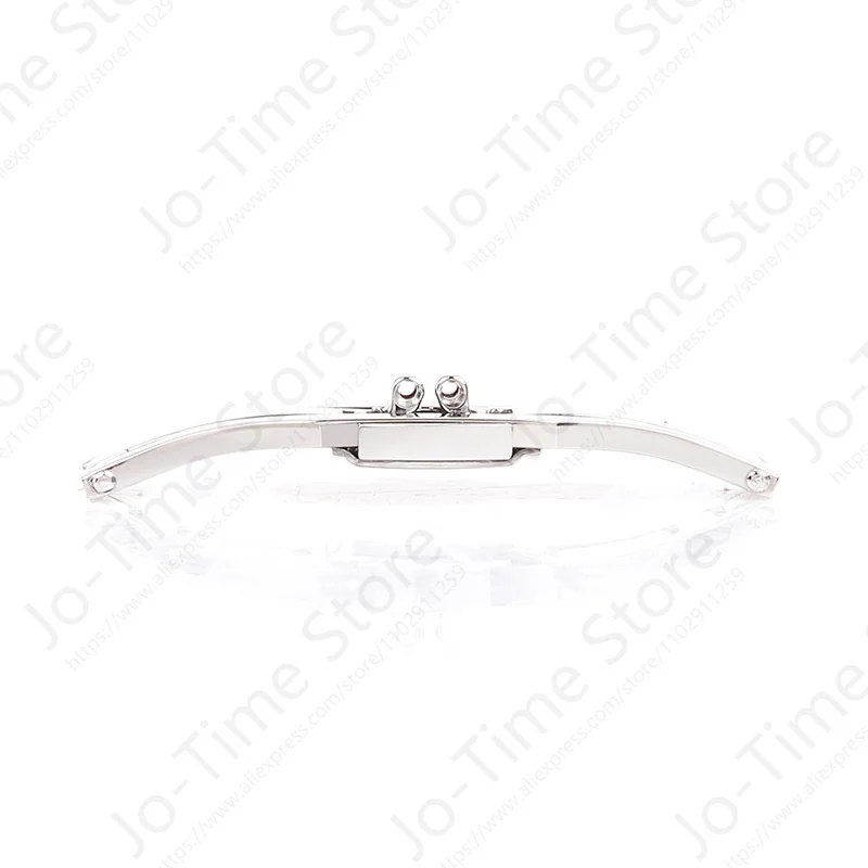 유니버설 풀 사이즈 광택 스테인레스 스틸 버클 스트랩 버튼 - 도매용 이중 압력 접이식 나비 디자인