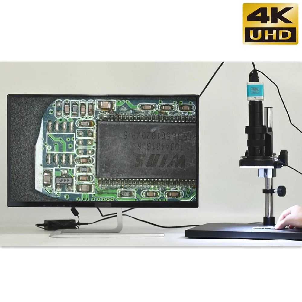 Imagem -06 - Uhd Microscópio Câmera 41mp Hdmi Usb Tipo-c Sony Imx334 Microscópio Eletrônico Digital Industrial para Reparação de Telefone de Solda 4k