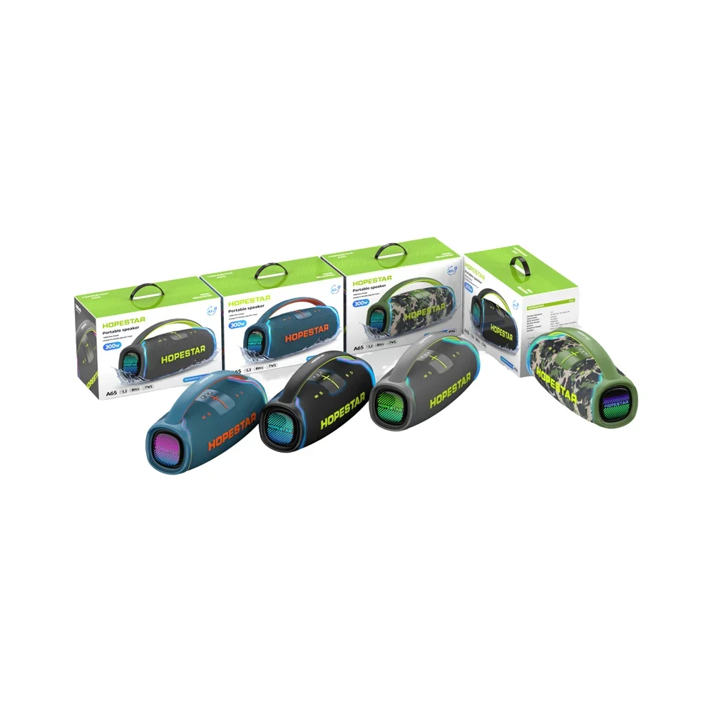 Hopestar  Outdoor Portable Subwoofer Wireless Speaker A65  Bluetooth Speaker Connectivity  Parties With Handle Colorful