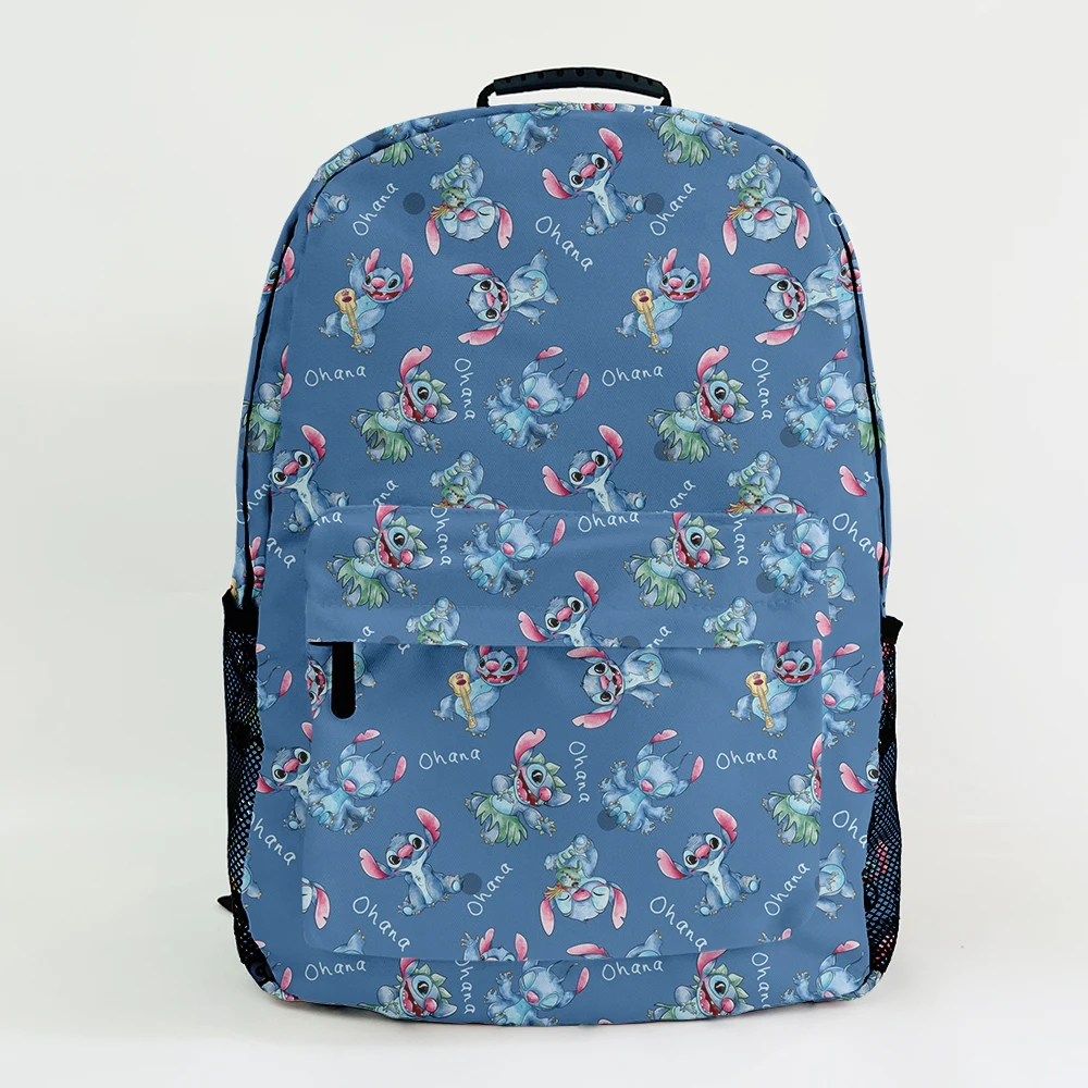 

Disney Lilo Stitch Christmas B7281 Anime Customized Backpack Rucksacks Cartoon Bag Travel Knapsack Gift