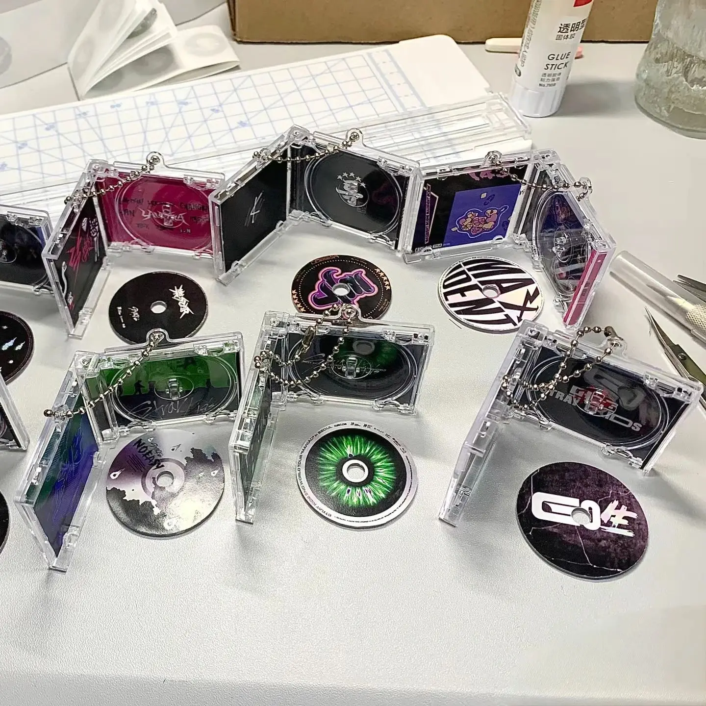 1 PCS mini CD NFC customized music box decoration keychain a gift for fan meetings and concerts