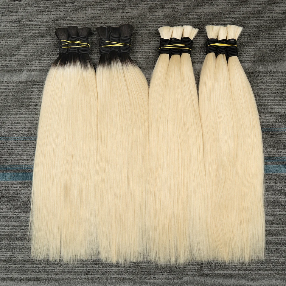 

613 Human Hair Bulk For Braiding No Weft Straight Vietnam Virgin Unprocessed Hair Extensions Hair Weaving Human Original Women