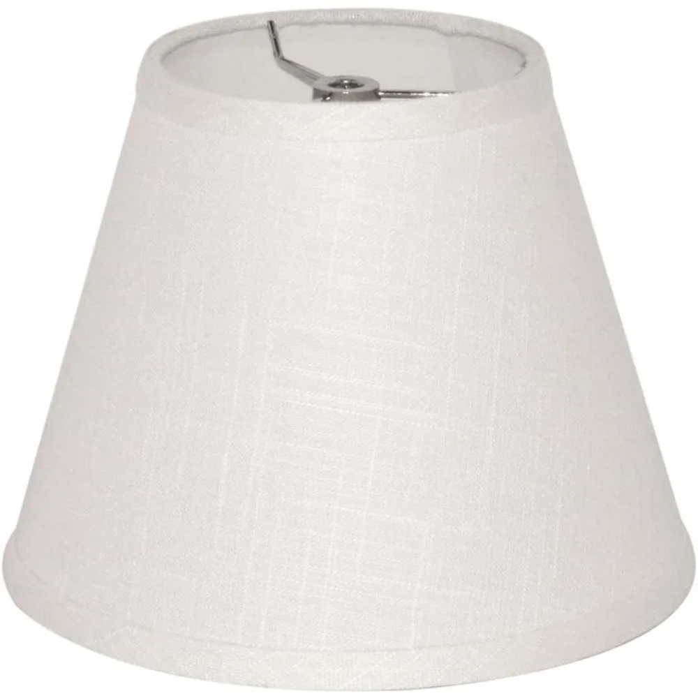 

barrel white small lamp shade for table floor lamps replacement, 6x10x7.5 inch, fabric cloth, spider model (white)
