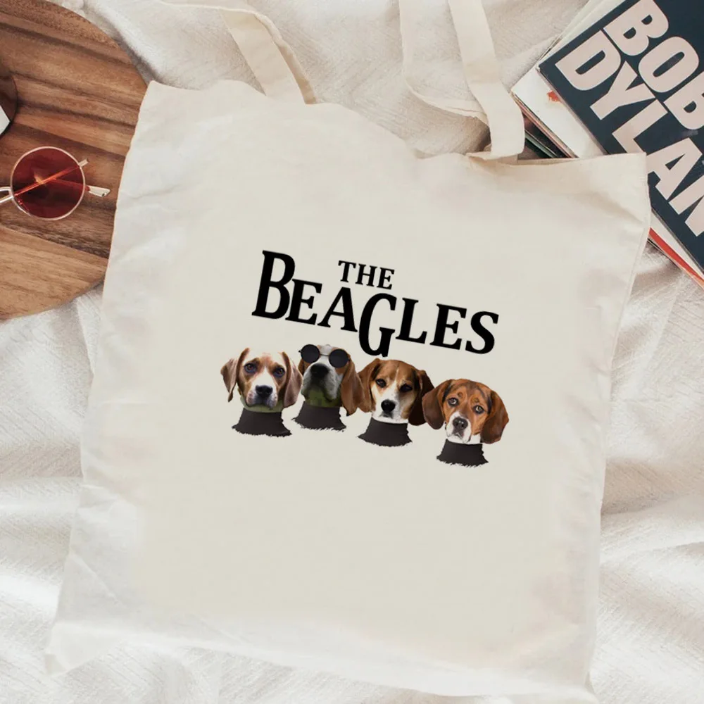 Beagle shopping bag jute bag bolsa shopper handbag canvas cotton bag cloth ecobag grab