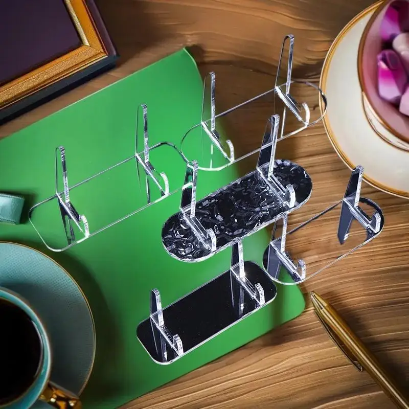 

"Postcard, Game Card and Badge Stand - 2 Pack HD Transparent Acrylic for Anime and Japanese Displays"